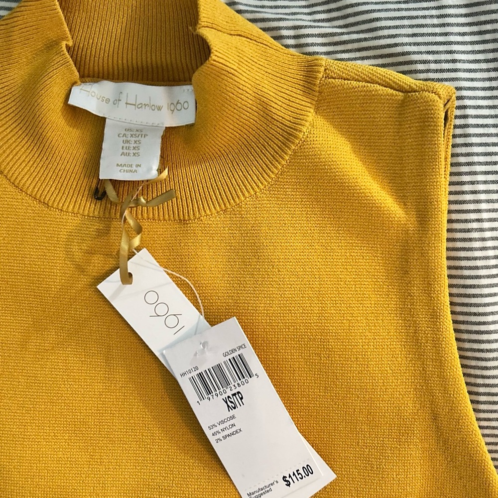 House of Harlow 1960 Women's Yellow Sweater